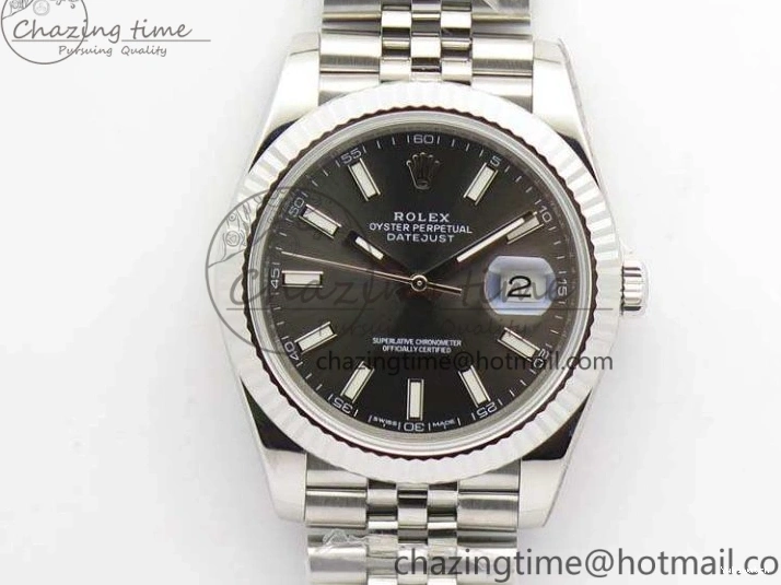 A3235 Bracelet Jubilee 228238 1:1 Stick Noob DateJust SS On Edition Gray Markers Dial Best 0304